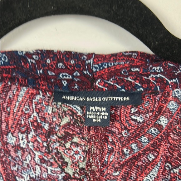 American Eagle Paisley Print Kimono Cardigan Size Medium - Picture 3 of 10
